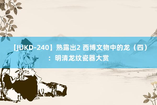 【JUKD-240】熟露出2 西博文物中的龙(四):明清龙纹瓷器大赏