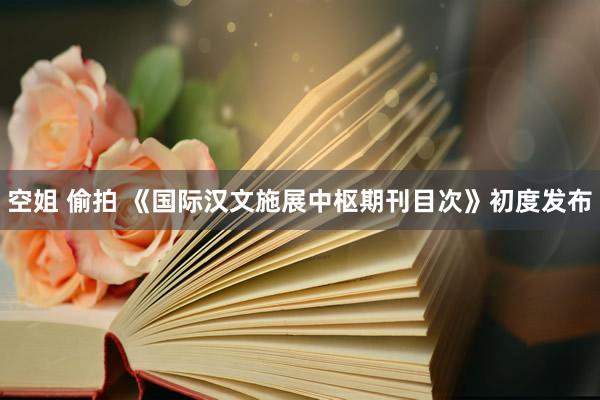 空姐 偷拍 《国际汉文施展中枢期刊目次》初度发布